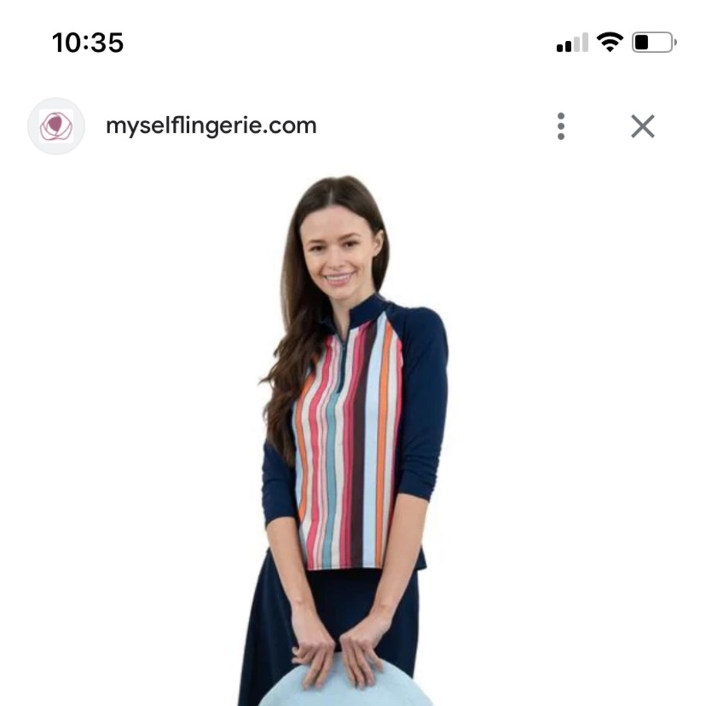 Modest swim skirt and rash guard